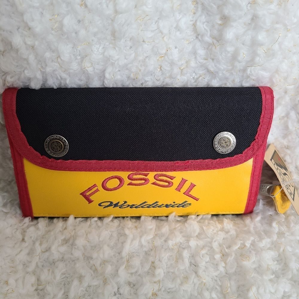 Fossil Vintage Canvas Belt bag‎ Wallet New with tags